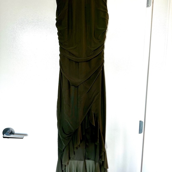 White Fox Boutique Olive High Low Dress - Picture 2 of 4